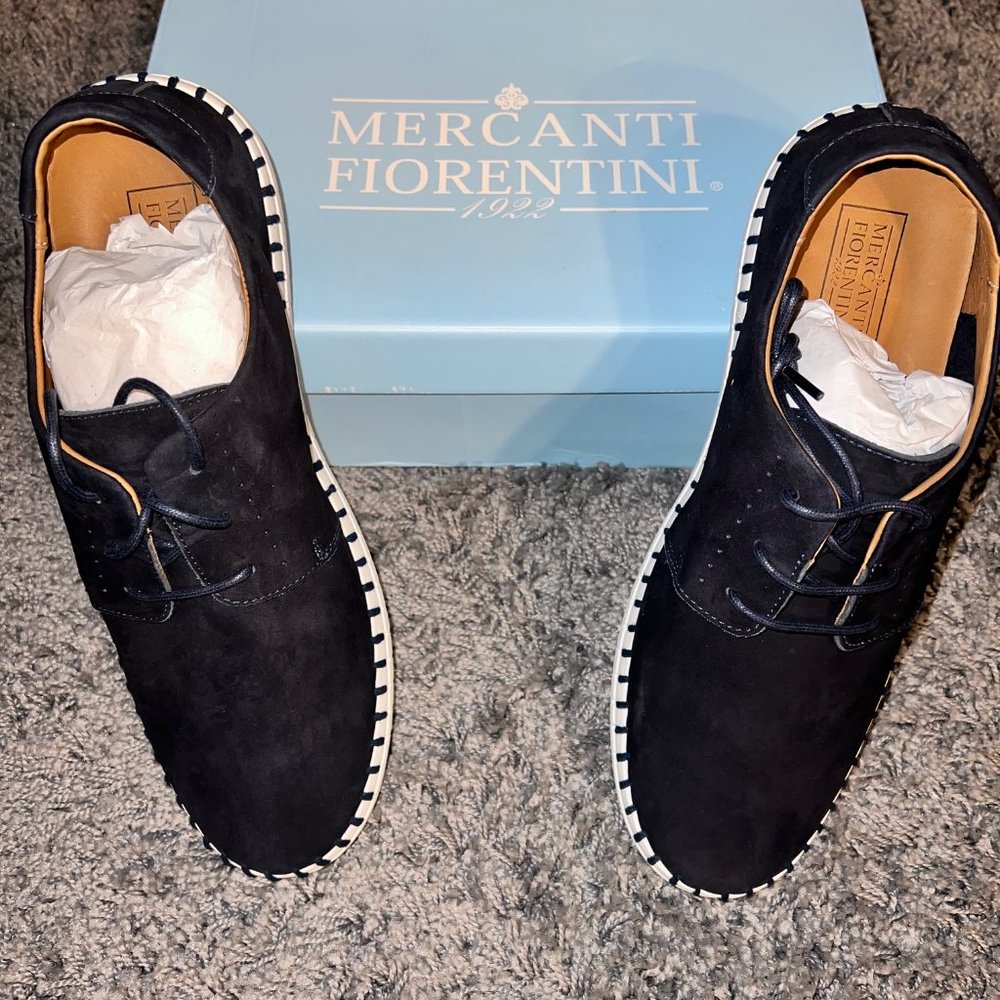 Mercanti Fiorentini Mens Blue Oxford Dress Shoe Size 11 - NEW
